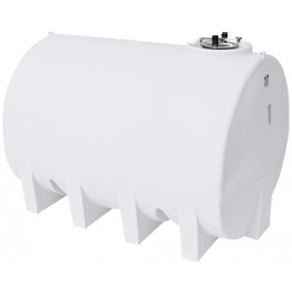 3000 Gallon Enduraplas Natural White Horizontal Leg Tank