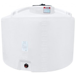 1000 Gallon Enduraplas Natural White Vertical Storage Tank