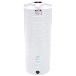 200 Gallon Enduraplas Natural White Vertical Storage Tank