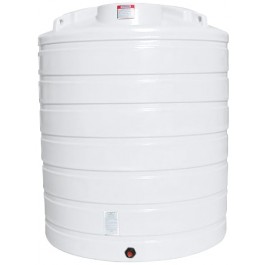 2100 Gallon Enduraplas Natural White Vertical Storage Tank