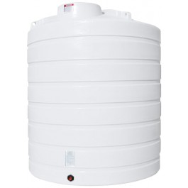 2500 Gallon Enduraplas Natural White Vertical Storage Tank