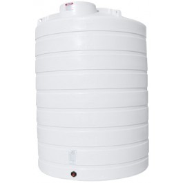 3000 Gallon Enduraplas Natural White Vertical Storage Tank