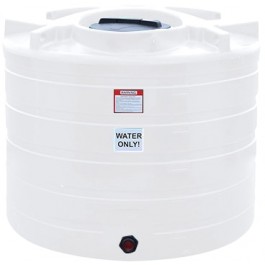 550 Gallon Enduraplas Natural White Vertical Storage Tank