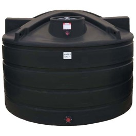 1650 Gallon Enduraplas Black Vertical Water Tank