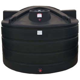 1650 Gallon Enduraplas Black Vertical Water Tank