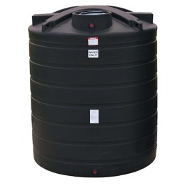 2100 Gallon Enduraplas Black Vertical Water Tank