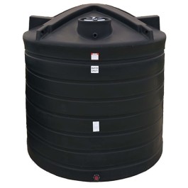 2500 Gallon Enduraplas Black Vertical Water Tank