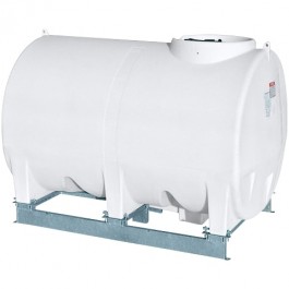 1000 Gallon Horizontal Sump Bottom Leg Tank w/ Frame