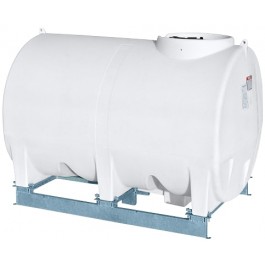 1400 Gallon Horizontal Sump Bottom Leg Tank w/ Frame