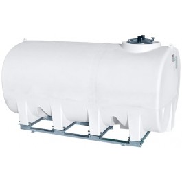 2200 Gallon Horizontal Sump Bottom Leg Tank w/ Frame