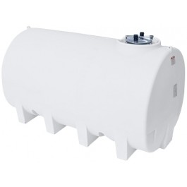 2200 Gallon Enduraplas Natural White Horizontal Leg Tank w/Sump