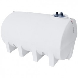 2500 Gallon Enduraplas Natural White Horizontal Leg Tank w/Sump