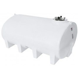 2800 Gallon Enduraplas Natural White Horizontal Leg Tank w/Sump