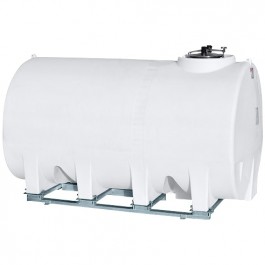 3000 Gallon Horizontal Sump Bottom Leg Tank w/ Frame