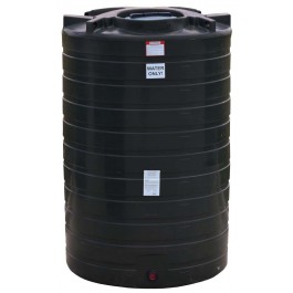 1100 Gallon Enduraplas Black Vertical Water Tank