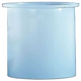 3 Gallon PE Ronco White Cylindrical Open Top Tank
