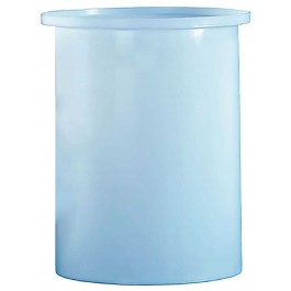 7.5 Gallon PE Ronco White Cylindrical Open Top Tank