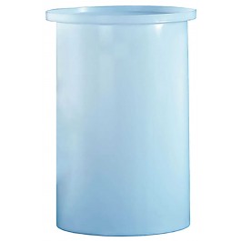 10 Gallon PE Ronco White Cylindrical Open Top Tank