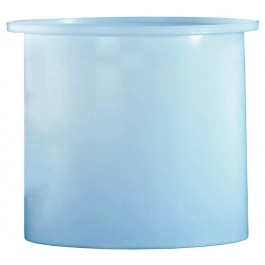 17 Gallon PE Ronco White Cylindrical Open Top Tank