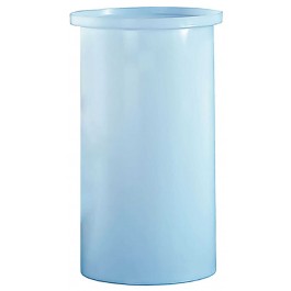 65 Gallon PE Ronco White Cylindrical Open Top Tank