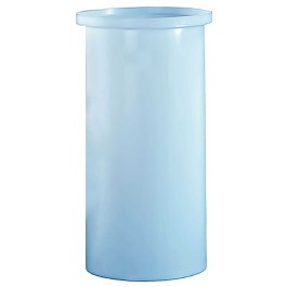 80 Gallon PE Ronco White Cylindrical Open Top Tank