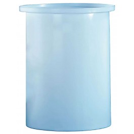 200 Gallon PE Ronco White Cylindrical Open Top Tank