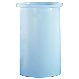 260 Gallon PP Ronco White Cylindrical Open Top Tank