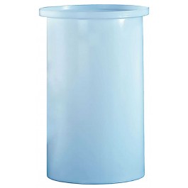 260 Gallon PP Ronco White Cylindrical Open Top Tank