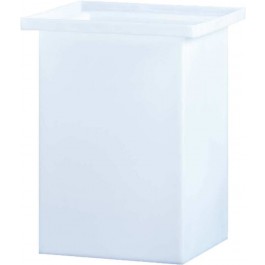 30 Gallon PE Chem-Tainer White Rectangular Open Top Tank