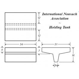 34 Gallon Marine Holding Tank