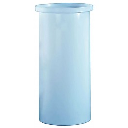 7 Gallon PE Chem-Tainer White Cylindrical Open Top Tank