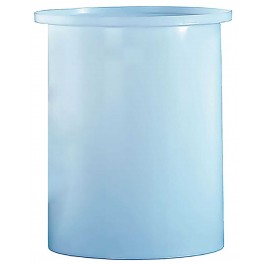 5 Gallon PE Chem-Tainer White Cylindrical Open Top Tank