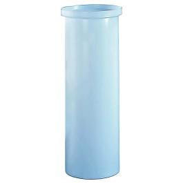 25 Gallon PE Chem-Tainer White Cylindrical Open Top Tank