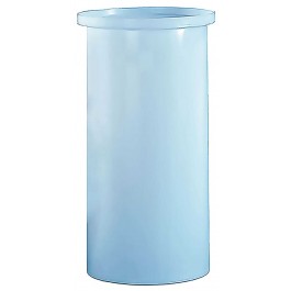 90 Gallon PE Chem-Tainer White Cylindrical Open Top Tank