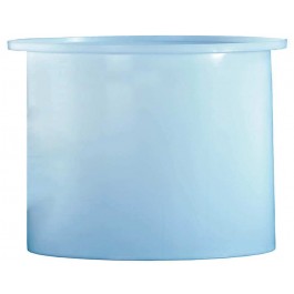 73 Gallon PE Chem-Tainer White Cylindrical Open Top Tank