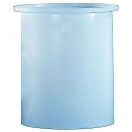 110 Gallon PE Chem-Tainer White Cylindrical Open Top Tank