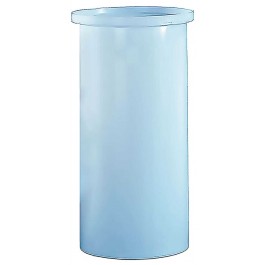 325 Gallon PE Chem-Tainer White Cylindrical Open Top Tank