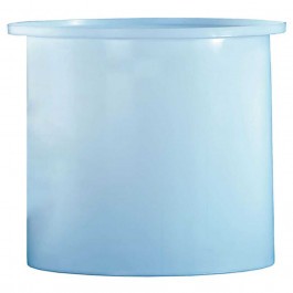 575 Gallon PE Chem-Tainer White Cylindrical Open Top Tank