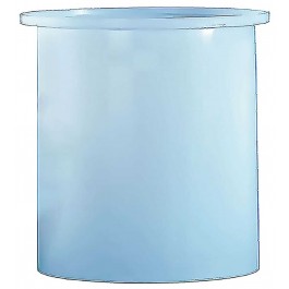 800 Gallon PE Chem-Tainer White Cylindrical Open Top Tank