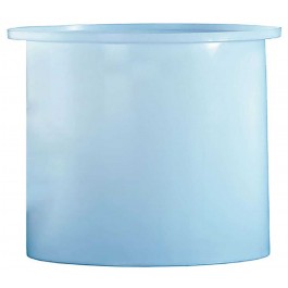 2450 Gallon PE Chem-Tainer White Cylindrical Open Top Tank