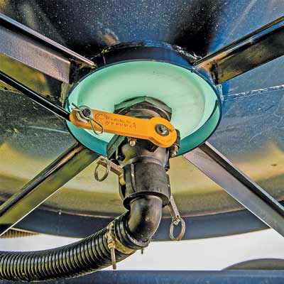 Portable cone bottom trailer