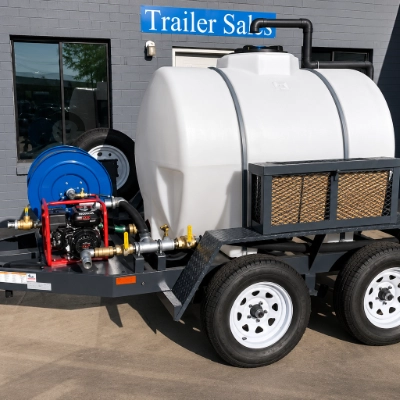525 gallon water bowser trailer, towable water tank built potable or non-potable