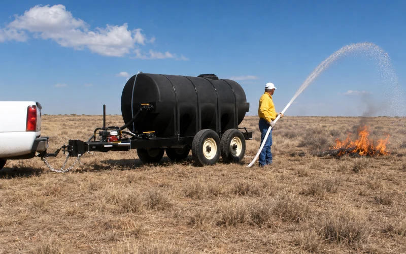 Fire response water trailer applications
