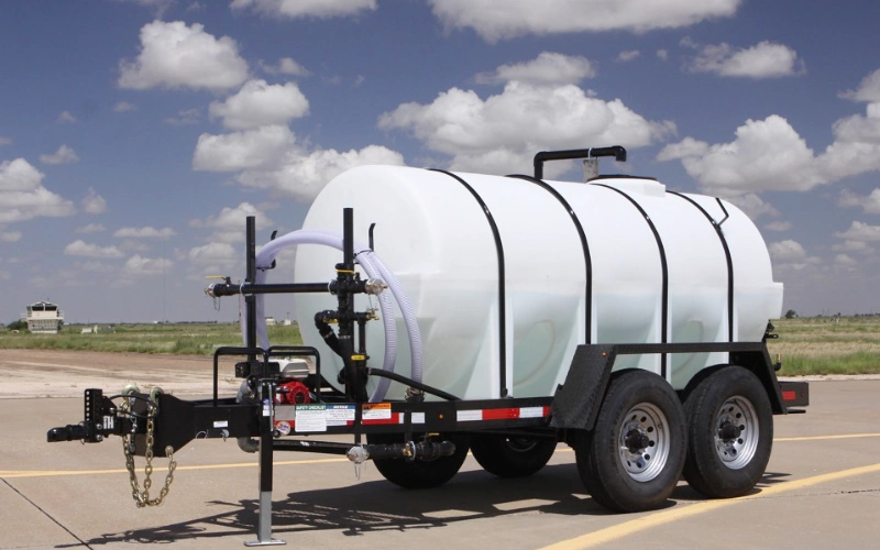 Tandem axle highway water trailer