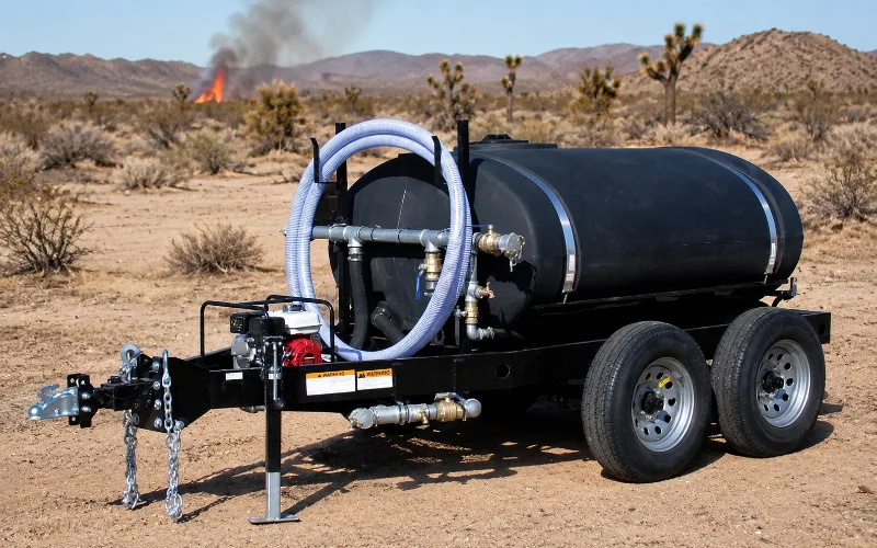 mid-size DOT-ready fire water trailer