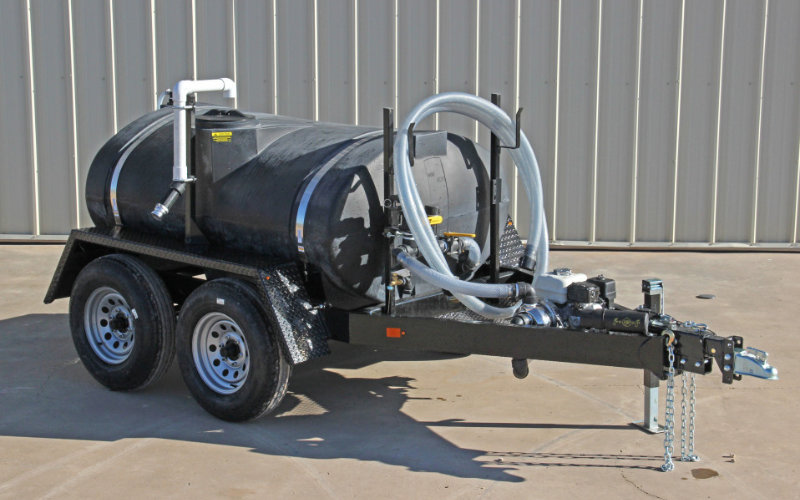 Water buffalo trailer for drinking water staging