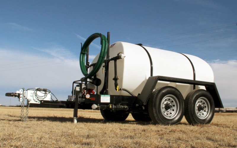 Tandem axle landscape water trailer