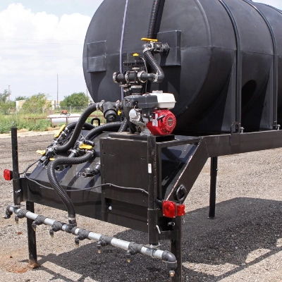 Dust Killer Auto Skid spray bar applying water