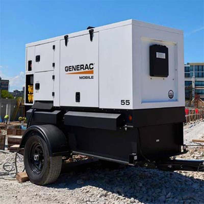 Mobile diesel generator trailer reliable portable power