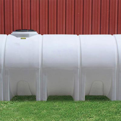 large plastic water tank